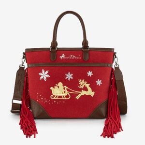 NWT Montana West Fringe Christmas Tote